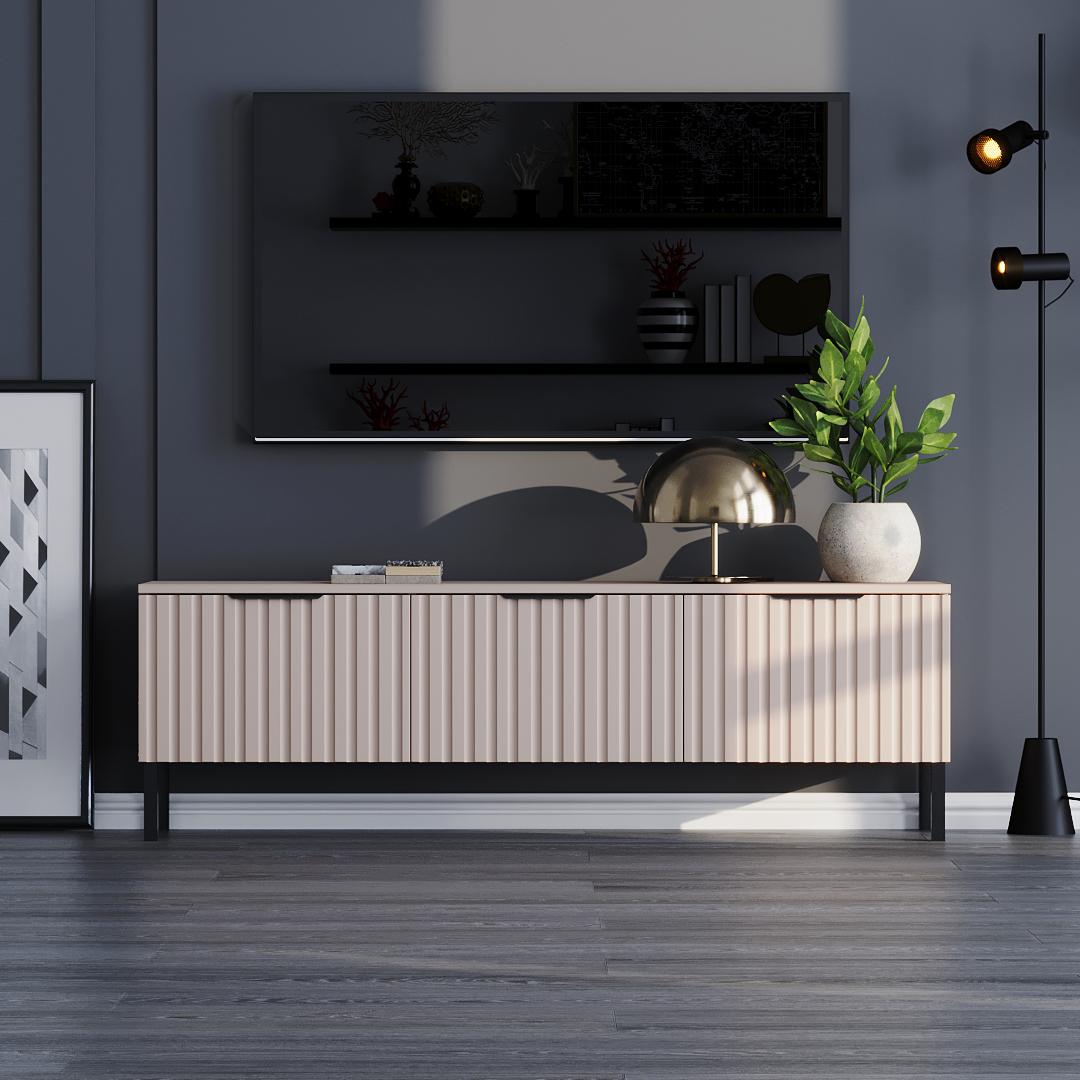 Тумба ТВ DiPortes Саванна РЕТРО К-507 МДФ 150/46/35 см Кашемир (01431) Тумба ТВ DiPortes Саванна РЕТРО К-507 МДФ 150/46/35 см Кашемир (01431)