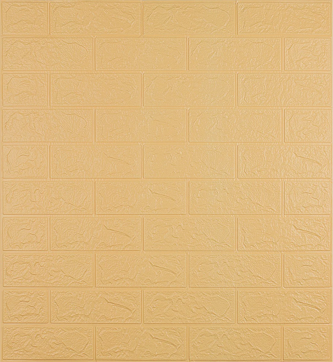 Самоклеюча 3D панель Sticker Wall декоративна під цеглу 700х770х3 мм Бежевий