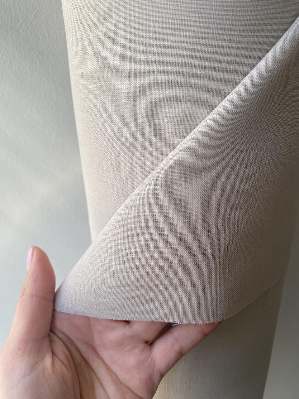 Ткань LINEN PLUS 50% льна и 50% хлопка 143 см 943/330 Бежевый - фото 7 Ткань LINEN PLUS 50% льна и 50% хлопка 143 см 943/330 Бежевый - фото 7