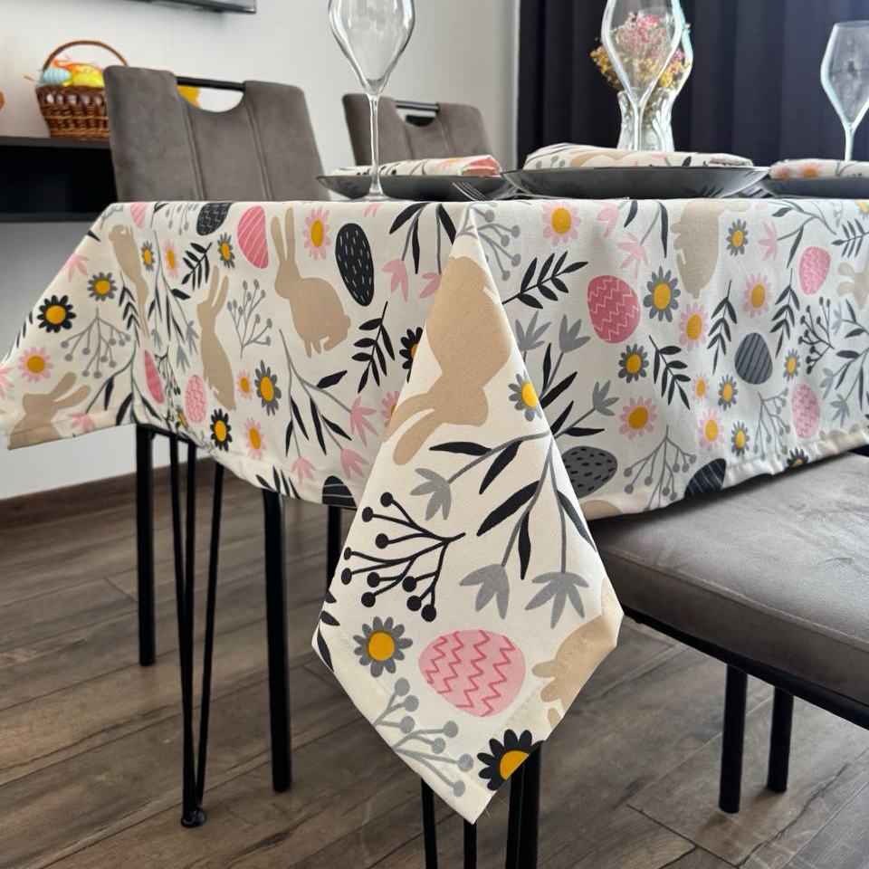 Скатертина Великодня водовідштовхувальна тефлонова прямокутна 300x170 см (300202-p5)