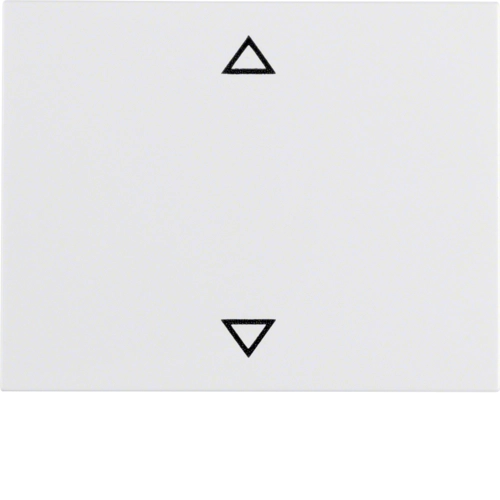 Панель лицевая Berker K.1 выключателя для жалюзи Полярная белизна (14057109)