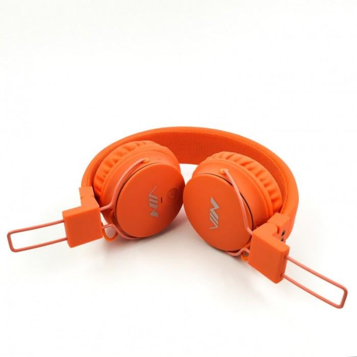 Наушники беспроводные NIA X2 с MP3 плеером Оранжевый