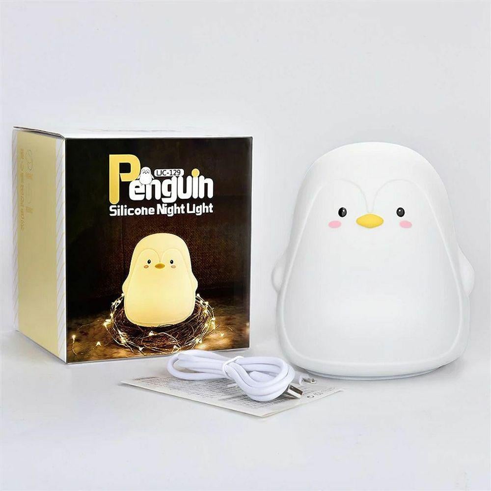 Нічник-світильник силіконовий Пінгвін з акумулятором (25738663) - фото 4