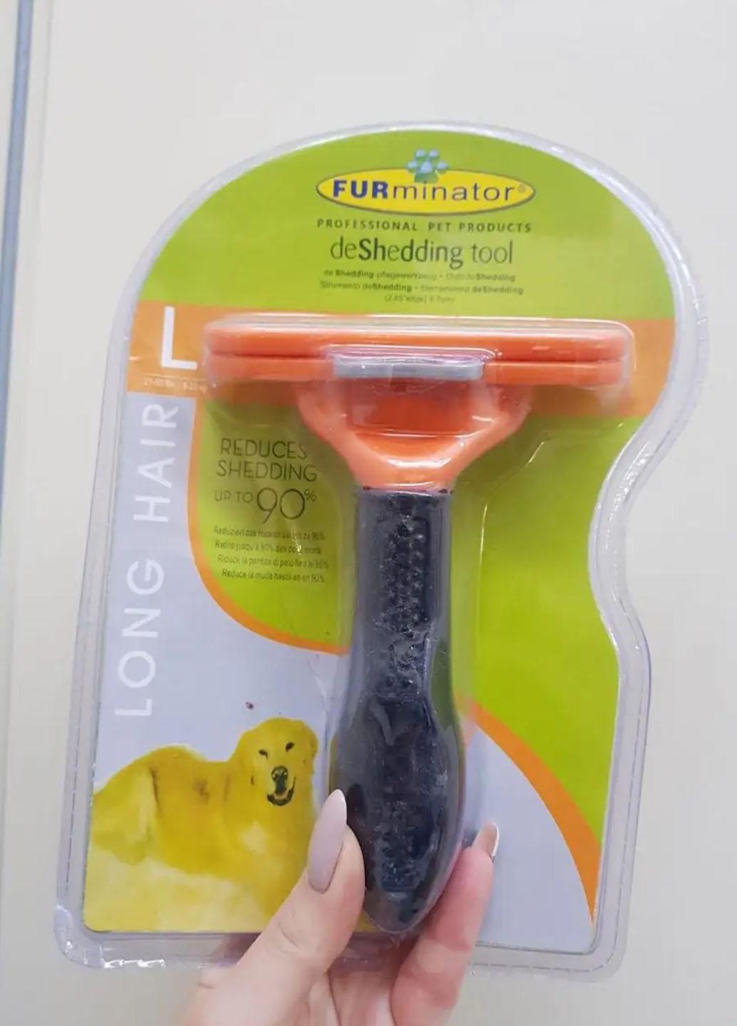 Фурминатор для вычесывания подшерстка животных Pet Knot Comb сокращает линьку 10х16 см Оранжевый (515U) - фото 11