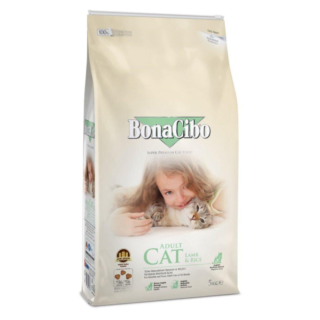 Корм сухий BonaCibo Cat Lamb&Rice 5 кг (8694686405666)