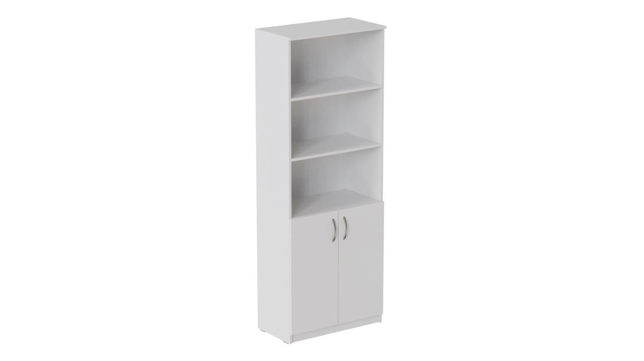Шкаф Анжело Ferrum-decor на 5 полок с 2 дверцами 1900x800x380 мм ДСП 16 мм Белый (FRD-105061)