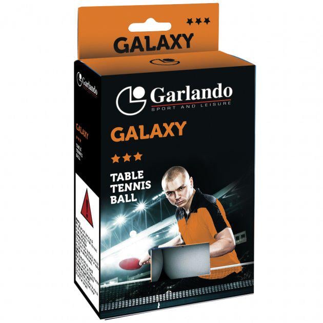 М'ячі для настільного тенісу Garlando Galaxy 3 Stars 6 шт. (2C4-119