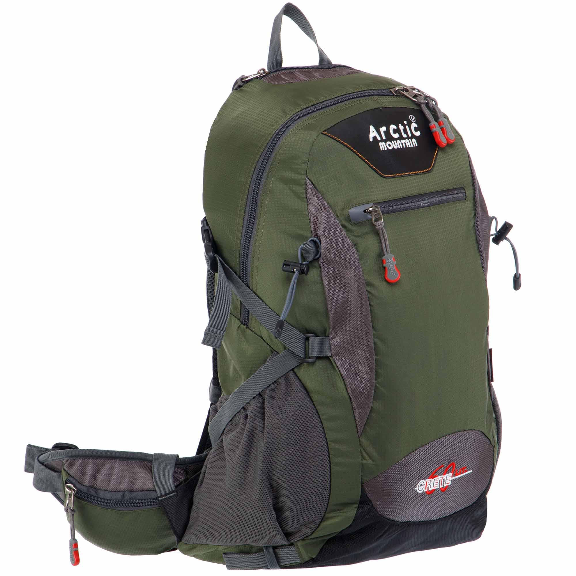 Спортивный рюкзак для хайкинга DTR 8810-3 каркасной 36 л 49x30x24 см со спинкой Олива (8585053830780)