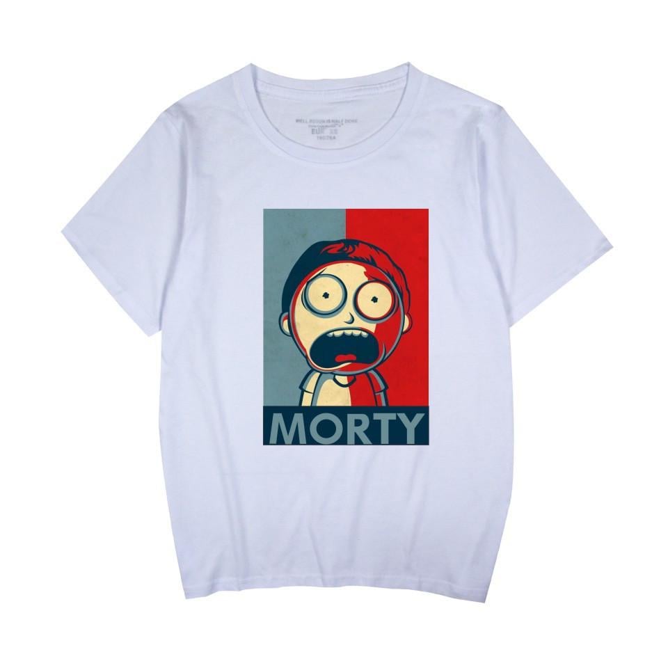 Футболка с принтом Morty Рик и Морти XL Белый (2228134436)