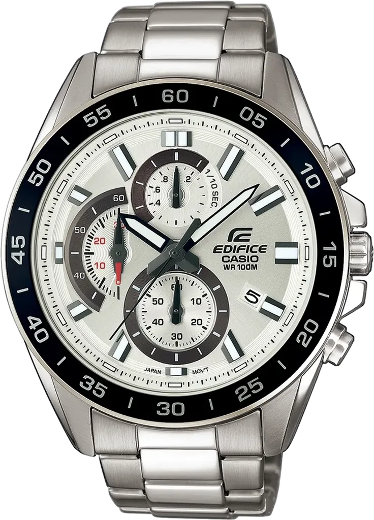 Наручные часы мужские Casio Edifice EFV-550D-7A со стальным корпусом/водозащитой 100 м Серебряный (3100234208)