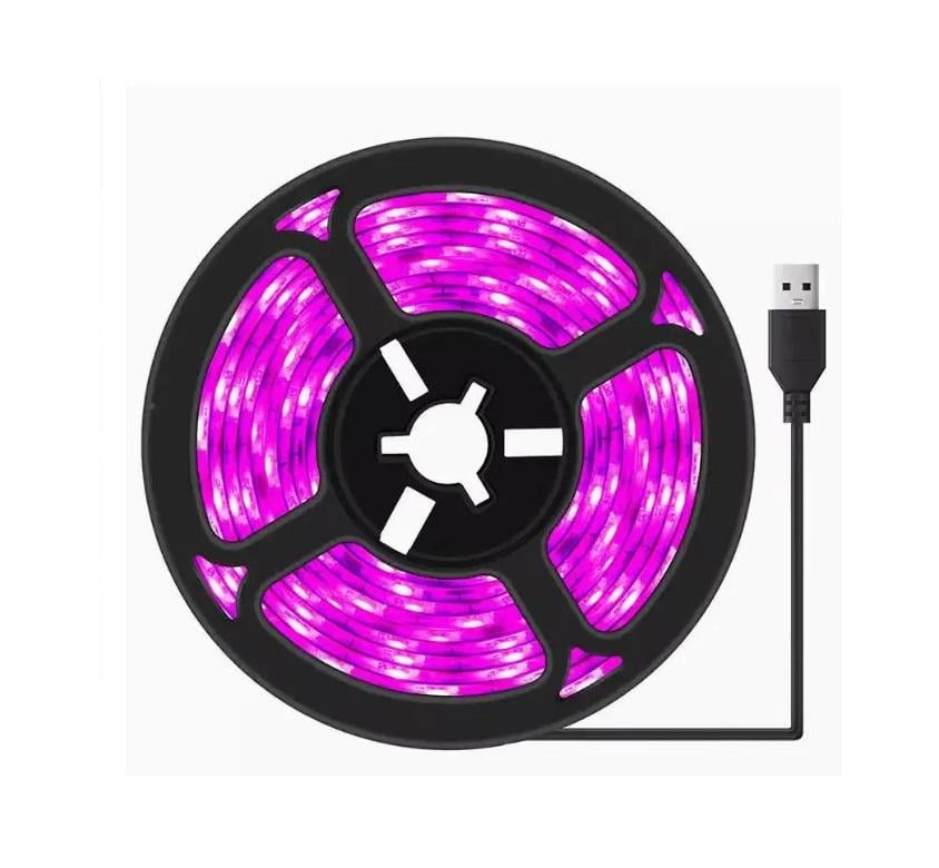 Светодиодная фитолента для растений GreenHouse 5V USB 5 м (00225)