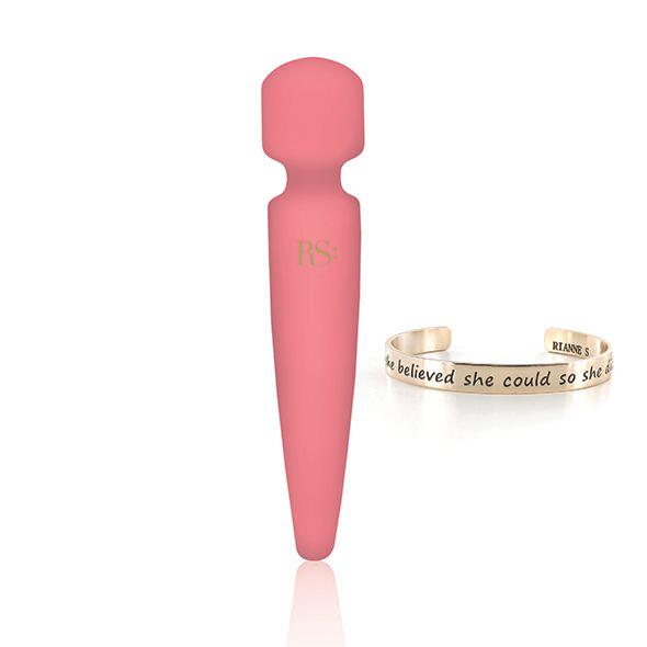 Вибромассажер RIANNE S Bella Mini Wand 10 режимов работы Коралловый (SO3870)