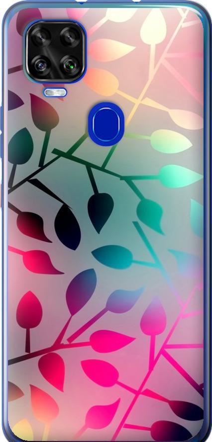 Чехол на ZTE Blade V2020 Листья (2235u-2529-42517)