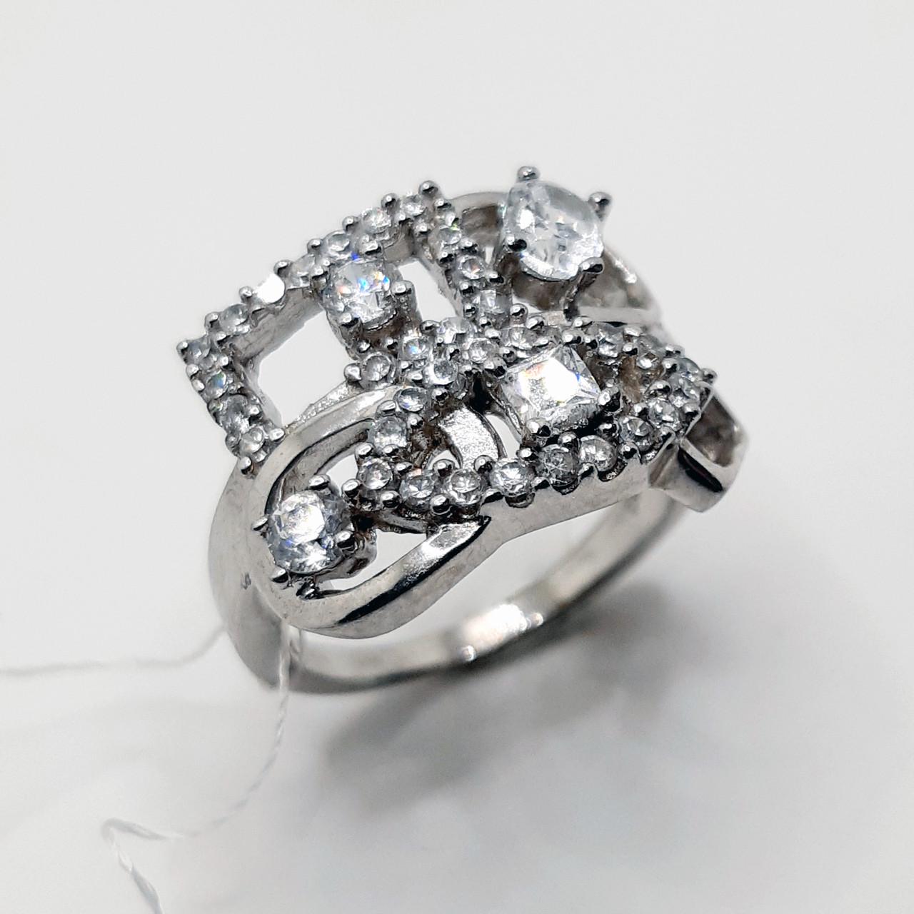 Кільце срібло родій 925° 5,84 р. 17,5 (К-307) Кільце срібло родій 925° 5,84 р. 17,5 (К-307)