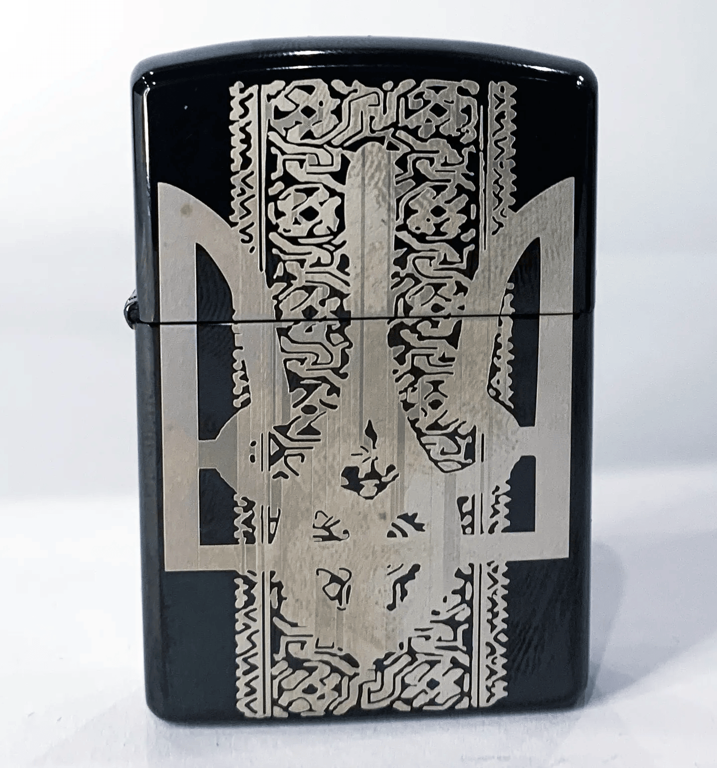 Зажигалка "Україна" Zorro Lighter бензиновая в подарочной коробке и баллончик бензина тип 5