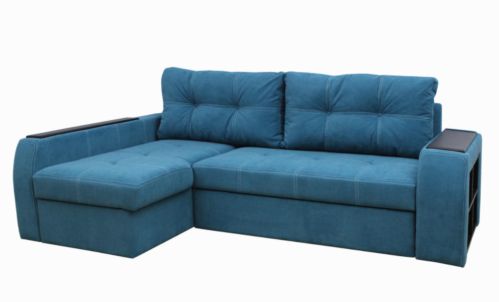 Диван кутовий Garnitur.plus Барон 95х250х100 см Бірюзовий (DP-176)