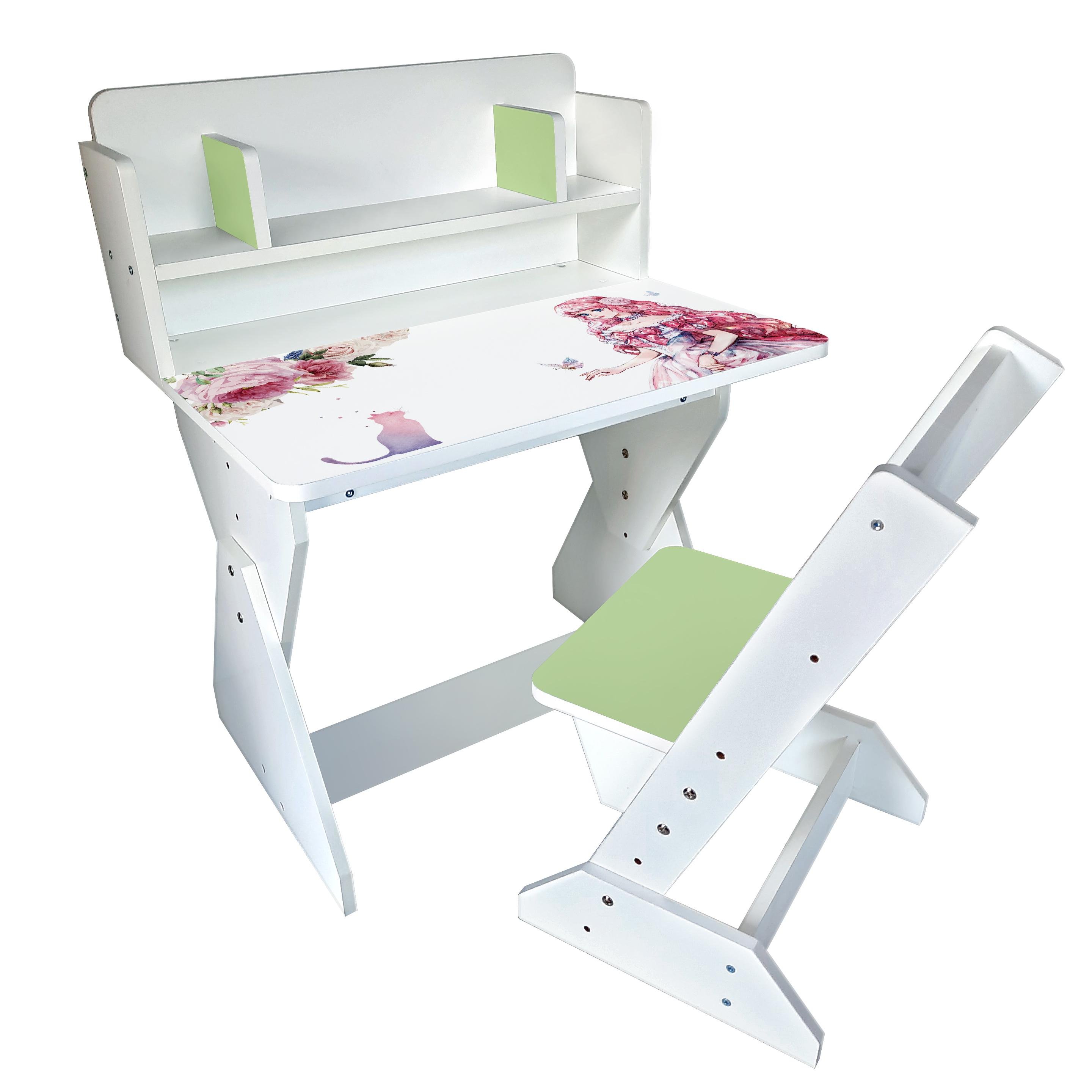 Парта со стульчиком Holy Wood П01 регулируемая с рисунком Принцесса с котиком (18137732) - фото 1 Парта со стульчиком Holy Wood П01 регулируемая с рисунком Принцесса с котиком (18137732) - фото 1