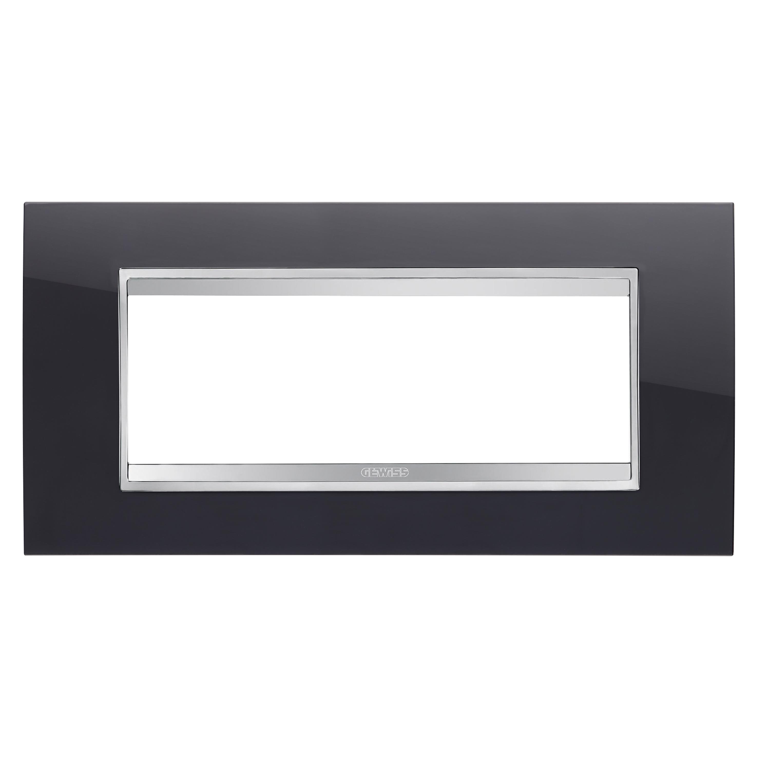 Рамка одномісна Gewiss Chorusmart LUX горизонтальна технополімер Чорний (GW16206TN)