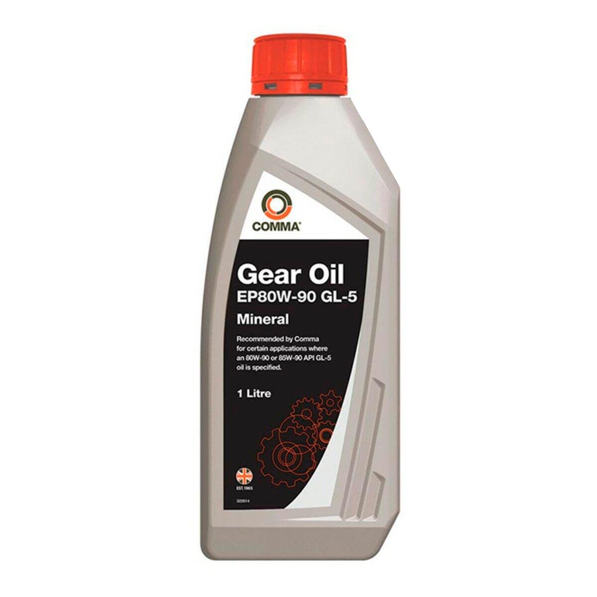 Трансмиссионное масло Comma Gear Oil EP80W-90 GL 5 1 л (298-1b9e5)