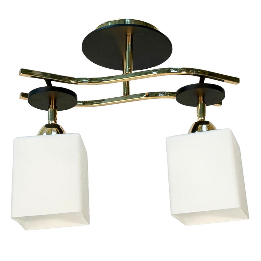 Люстра потолочная Light House SH-18182/2 FG плафоны белые Золотой/Черный