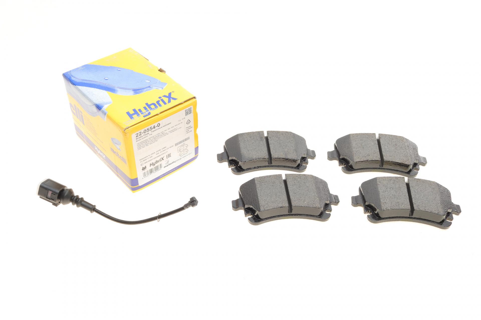 Колодки тормозные задние METELLI для VW T5/Multivan V 03-15 с датчиками (22-0554-0)