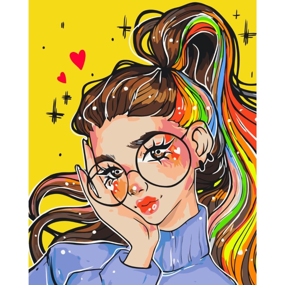 Картина за номерами Brushme Яскравий образ @nila_art_art BS53519 40x50 см (RLT31472) Картина за номерами Brushme Яскравий образ @nila_art_art BS53519 40x50 см (RLT31472)