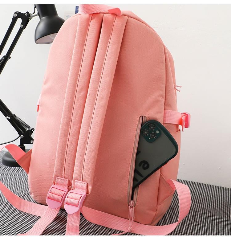 Шкільний рюкзак для дівчинки Зайчик 5в1 5-11 клас Рожевий (27667980) - фото 3 Шкільний рюкзак для дівчинки Зайчик 5в1 5-11 клас Рожевий (27667980) - фото 3