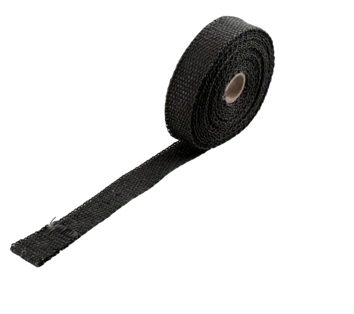 Термолента Термобинт глушителя жаропрочная с хомутами 25 мм x 5 м (521)