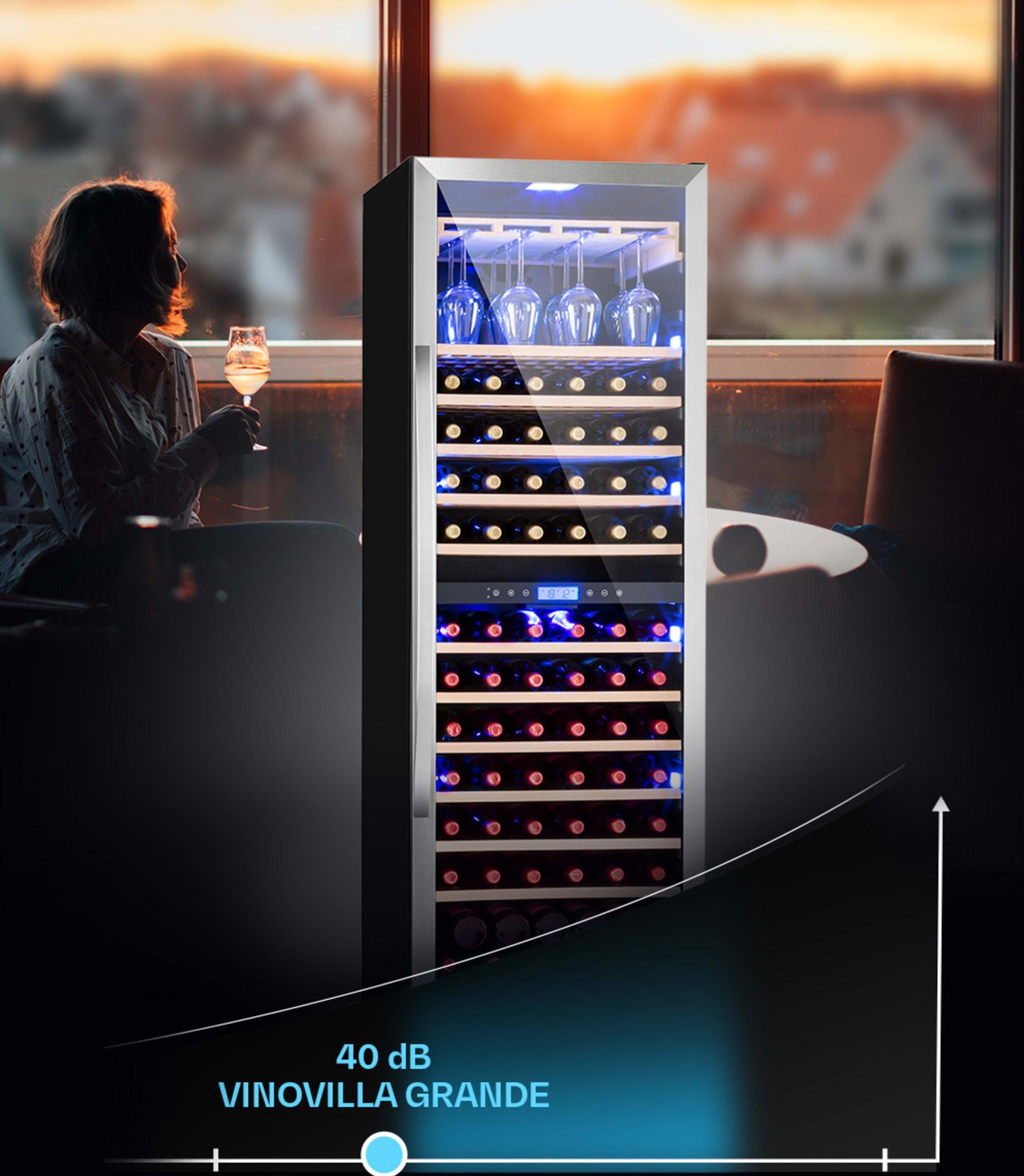 Холодильник для вина KLARSTEIN Vinovilla Grande 165 Duo під забудову 425 л (10045898) - фото 3 Холодильник для вина KLARSTEIN Vinovilla Grande 165 Duo під забудову 425 л (10045898) - фото 3