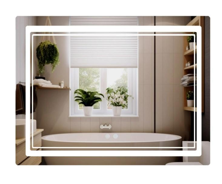 Зеркало прямоугольное Qtap Cardinal CA2 с LED-подсветкой Touch (QT0478C1008048455)