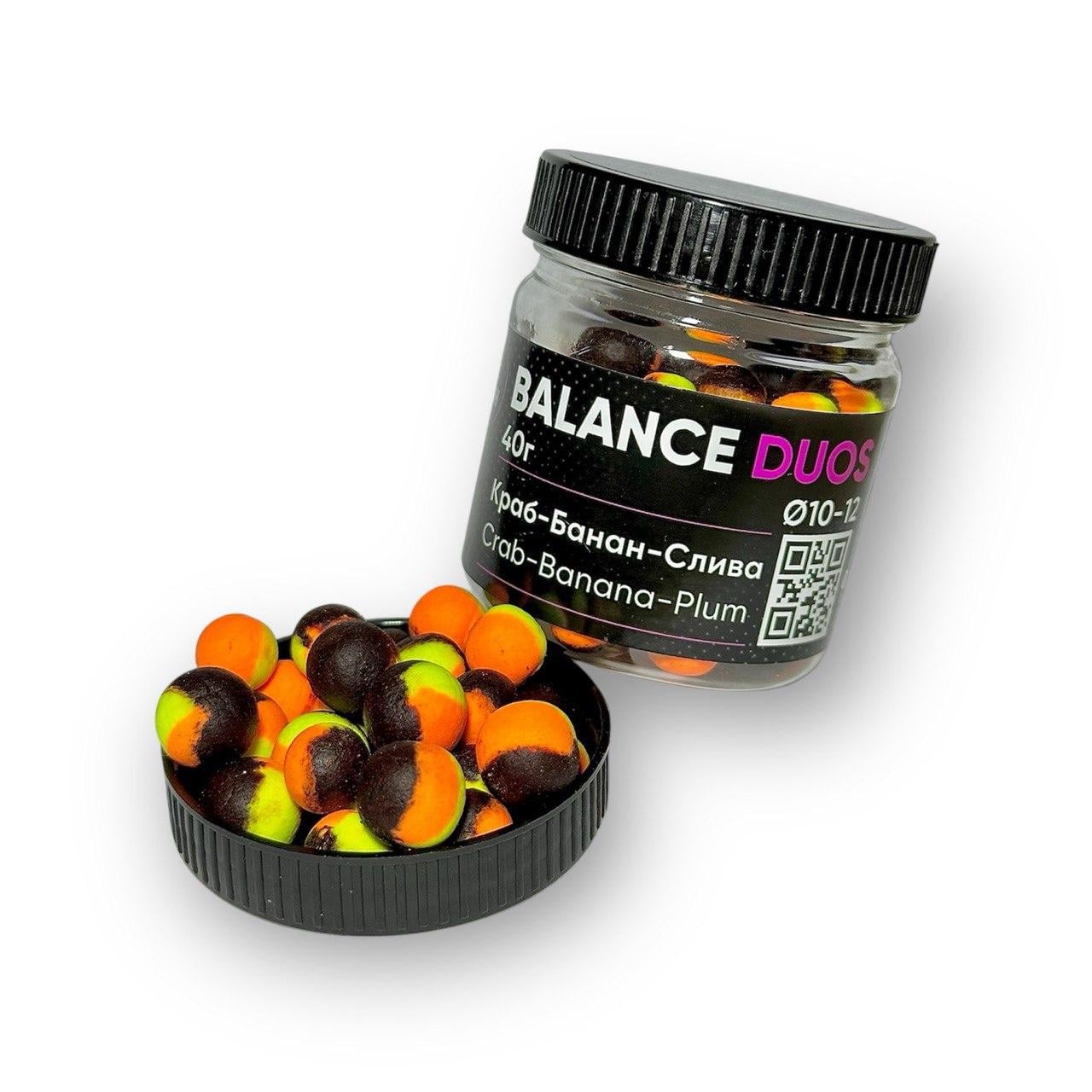 Насадка Foodie Fish Balance DUOS Краб/Банан/Слива 10-12 мм (2916765115)