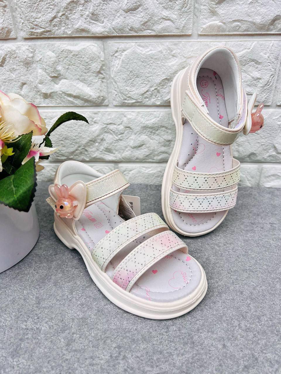 Босоножки для девочки ТОМ.М 1784 р. 28 18 см Бежевый (1784-1)