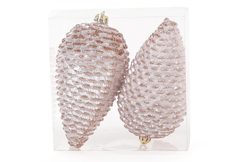 Набор елочных украшений Шишки BonaDi 2 шт. (147-313)