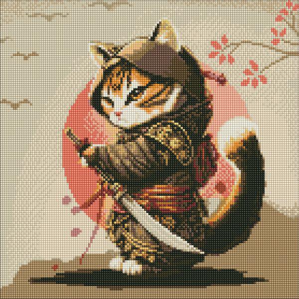 Алмазная мозаика Идейка Отважный воин 40x40 см (Id-AMO7517)