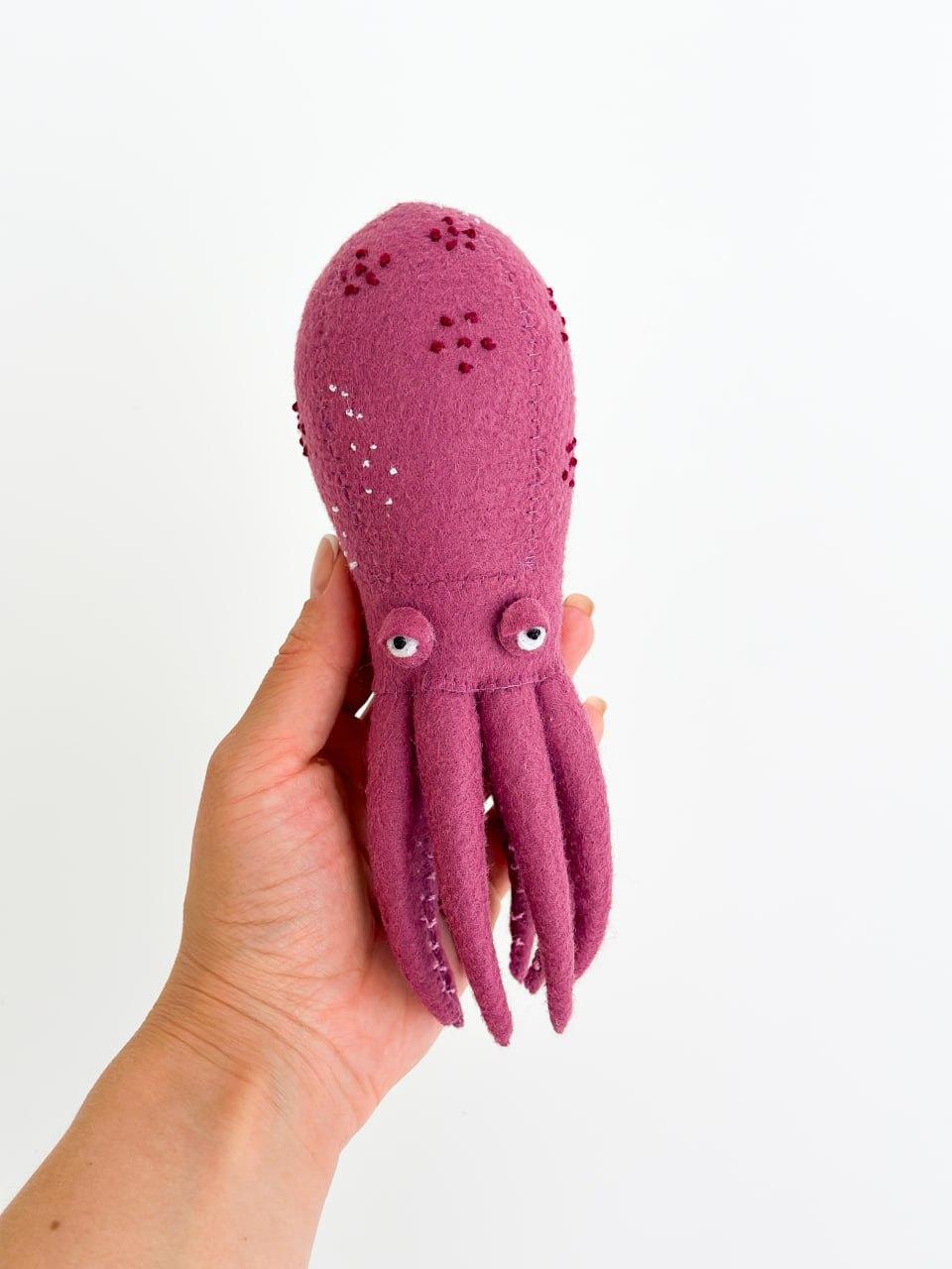 Мягкая игрушка фетровая осьминог ручная работа (29472360) - фото 3 Мягкая игрушка фетровая осьминог ручная работа (29472360) - фото 3