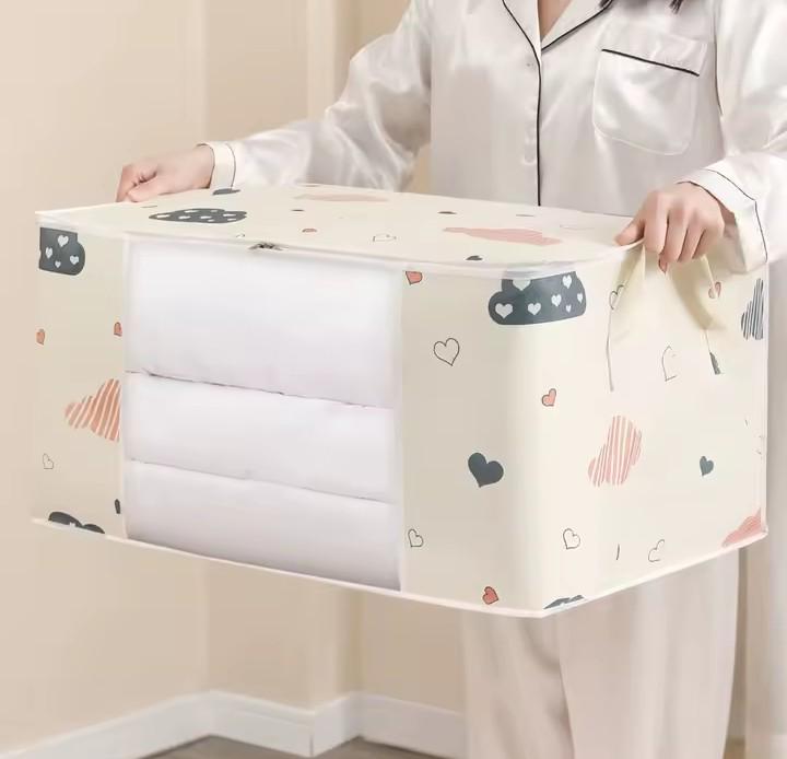 Сумка-органайзер для хранения вещей/постельного белья 55х35х25 см - фото 3