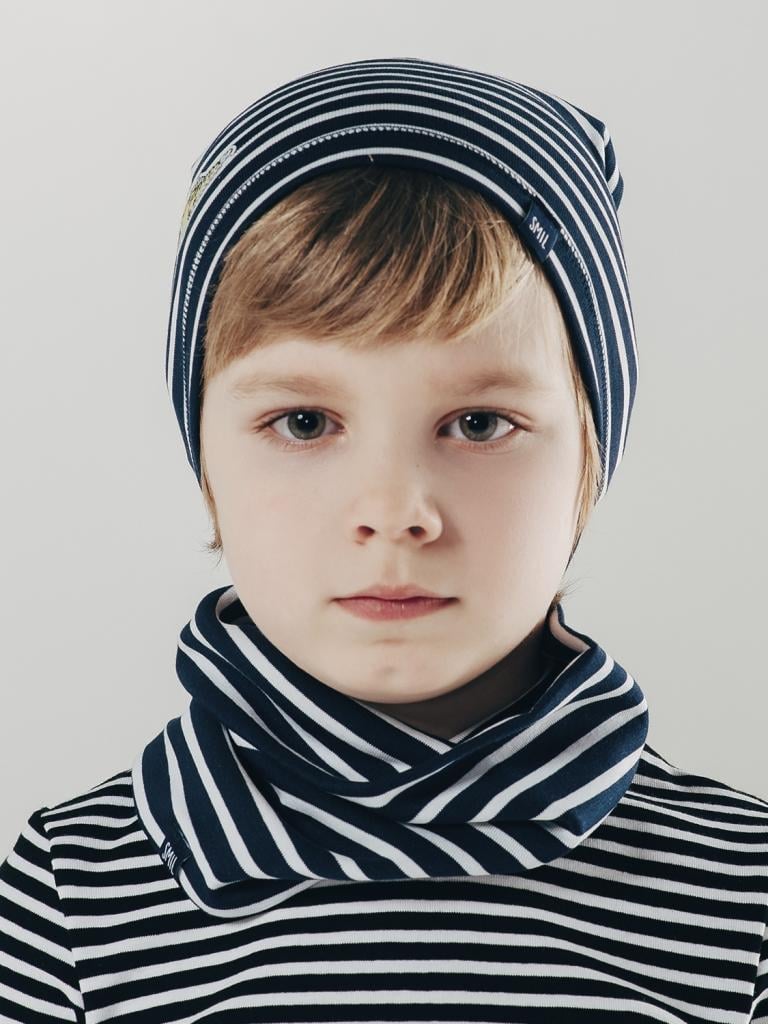 Снуд Smil р. 104 полоска Сине-белый (119789)