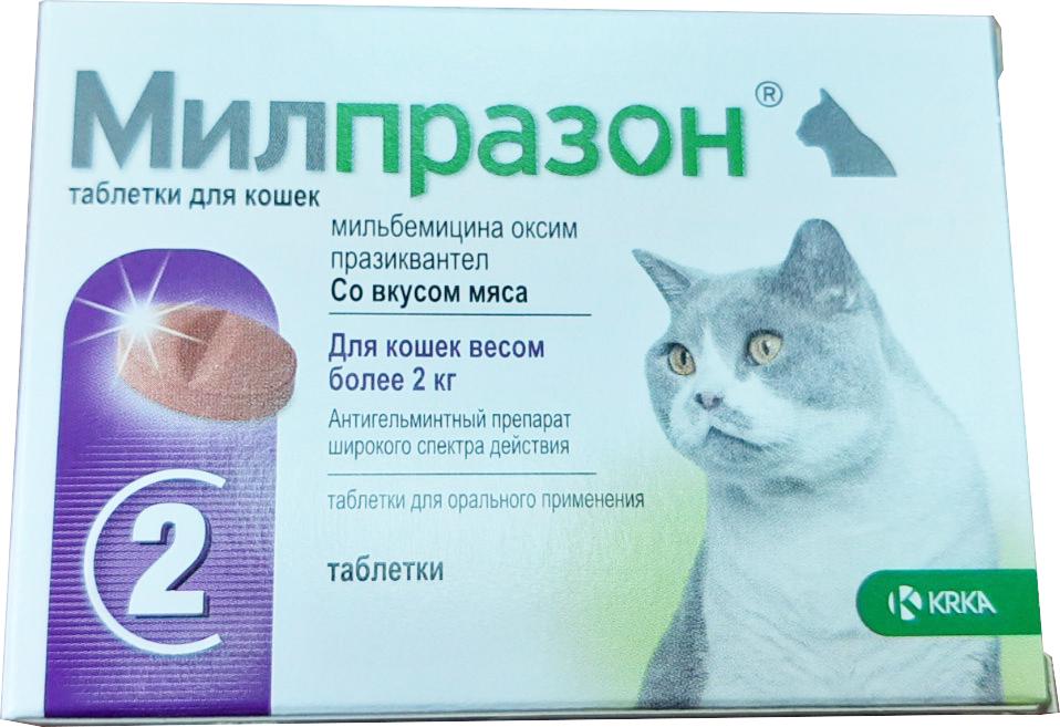 Таблетки Мілпразон KRKA для кішок понад 2 кг (bc5da28b) - фото 2 Таблетки Мілпразон KRKA для кішок понад 2 кг (bc5da28b) - фото 2