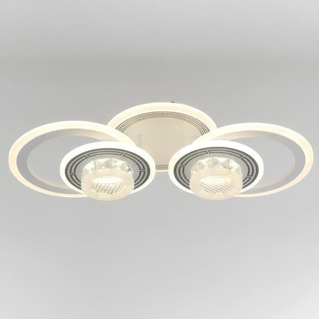 Люстра стельова світлодіодна Valeso V K28998-2+2 з пультом 132W (00000140420)