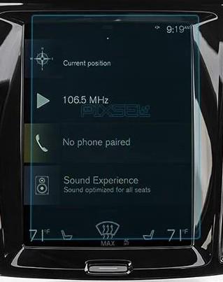 Стекло защитное Pixsel на монитор Volvo V 60 8,9“ 2020 закаленное глянец
