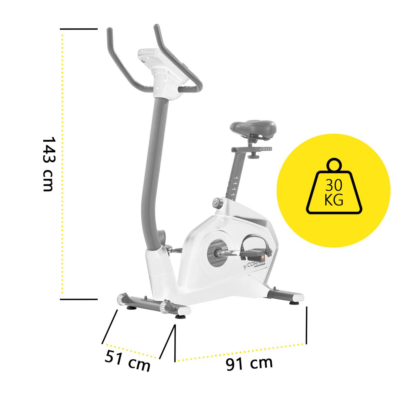 Велотренажер электромагнитный Cornix Amber White/Grey (2670212072) - фото 7 Велотренажер электромагнитный Cornix Amber White/Grey (2670212072) - фото 7