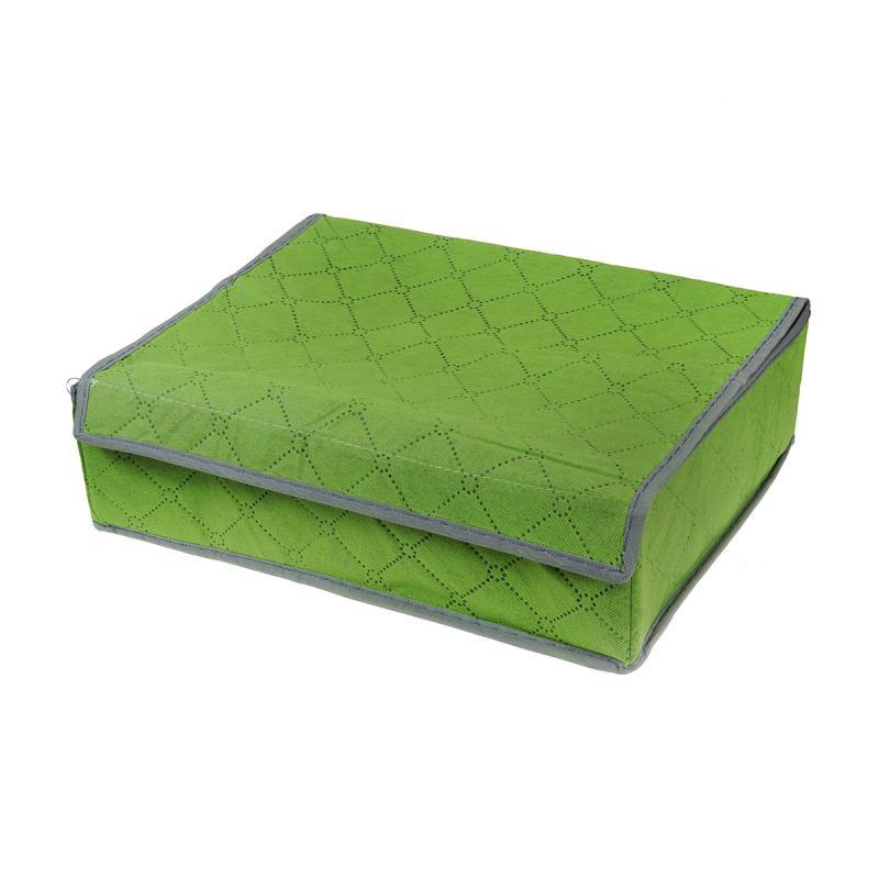 Органайзер для бюстгальтерів Supretto 16 відділень з кришкою Салатовий - фото 3 Органайзер для бюстгальтерів Supretto 16 відділень з кришкою Салатовий - фото 3