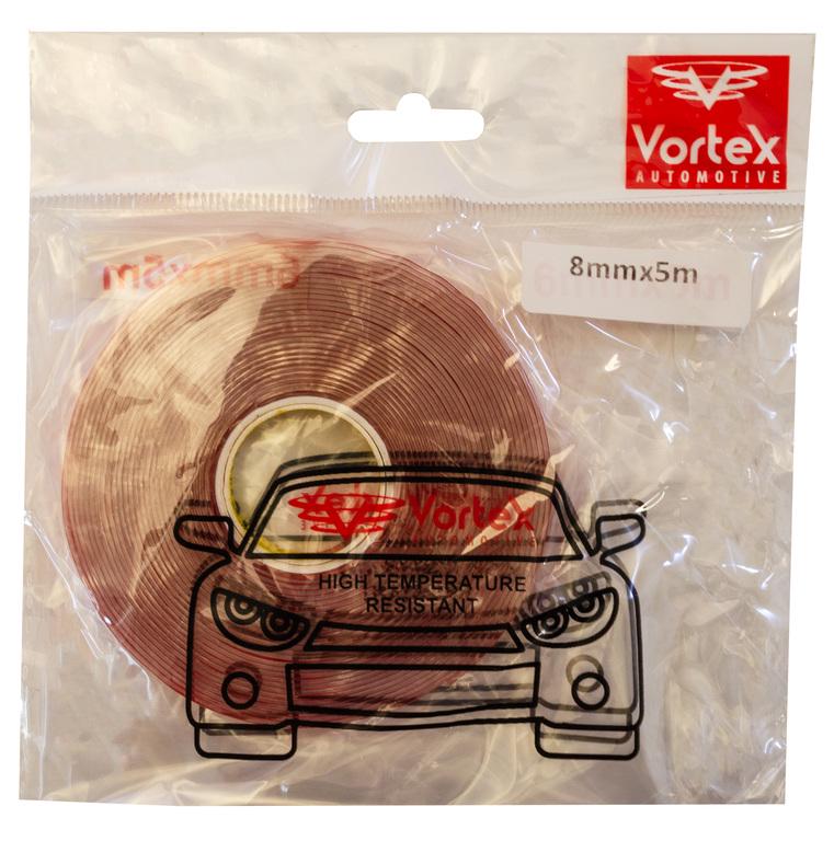 Скотч двухсторонний Vortex 8х5000 мм Прозрачный (000025610) - фото 2