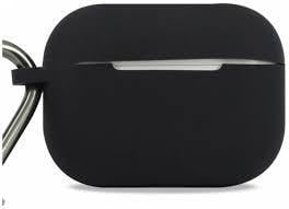 Чехол силиконовый для наушников AirPods Pro с карабином Черный (KG-6433) - фото 2 Чехол силиконовый для наушников AirPods Pro с карабином Черный (KG-6433) - фото 2