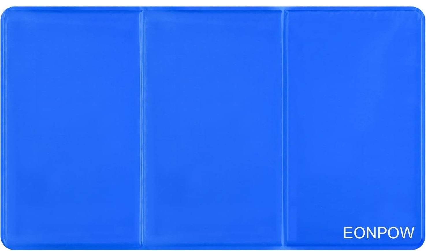 Килимок охолоджувальний для собак і котів EONPOW нетоксичний гелевий 70x120x3 см Синій (1308184)