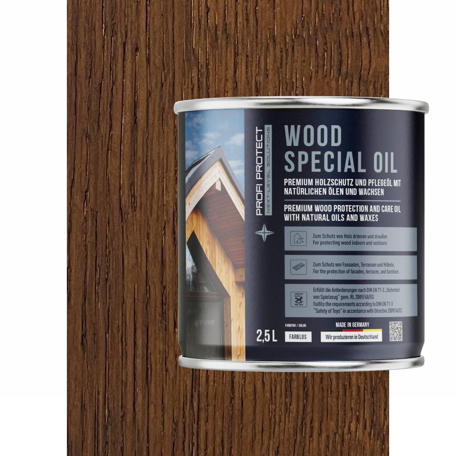 Олія ProfiProtect Wood Special Oil з воском 2,5 л Muskat eiche (24646628) - фото 1 Олія ProfiProtect Wood Special Oil з воском 2,5 л Muskat eiche (24646628) - фото 1