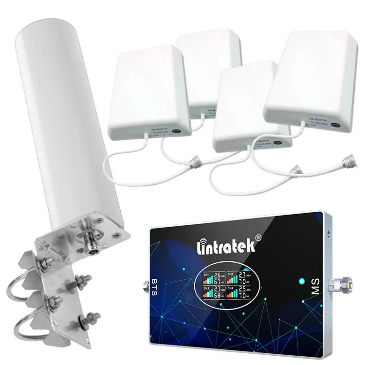 Комплект Lintratek підсилювач зв'язку та інтернету/всеспрямована антена/внутрішні антени 4 шт. (KW20L-GDWL)