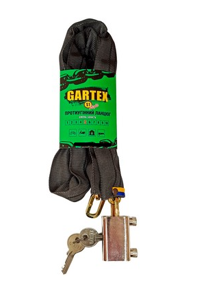 Велозамок Gartex S1-Light-1500-002 2 ключа 5 мм (1894747179)