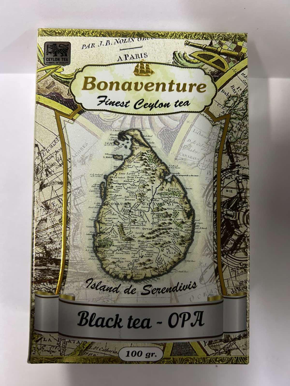 Чай чорний цейлонський Bonaventure Black OPA 100 г