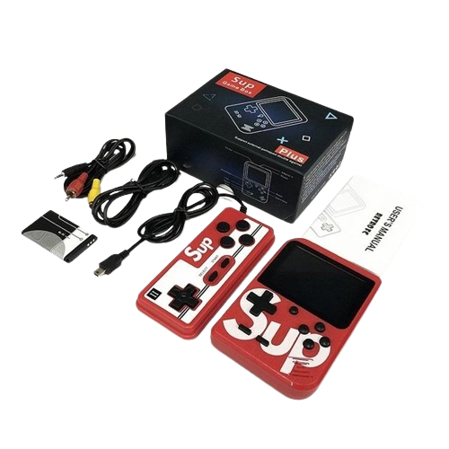 Приставка Retro Fc Sup Game Box Dendy RF-400 з джойстиком 400 ігор Червоний - фото 3